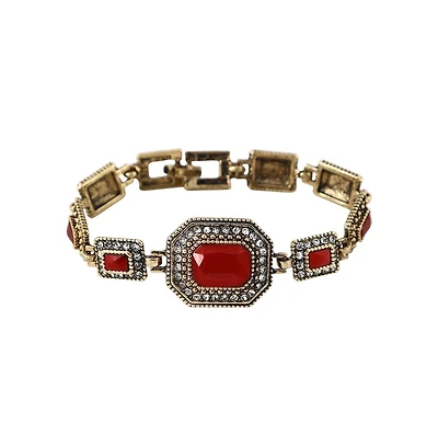 Sohi Gold-Plated Stone Bracelet