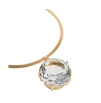 Sohi Gold-Plated Chain Necklace With Stones