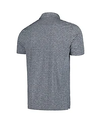 Adidas Men's Charcoal Tour Championship Go-To Striped Tri-Blend Aeroready Golf Polo Shirt