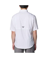 Columbia Men's White Texas A & M Aggies Pfg Tamiami Omni-Shade Button-Down Shirt