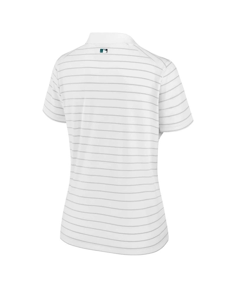 Nike Women's White Seattle Mariners Authentic Collection Victory Performance Polo Shirt