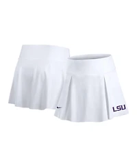 Nike Women's White Lsu Tigers Club Tennis Skirt with Shorts