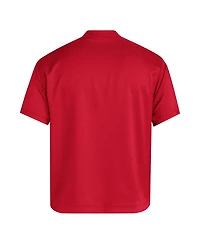 Adidas Men's Red Nebraska Huskers Dugout Coaches Adizero Notch Neck Pullover Sweatshirt