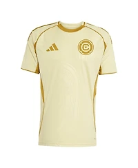 Adidas Men's Tan Chicago Fire 2025 One Planet Pre-Match Jersey