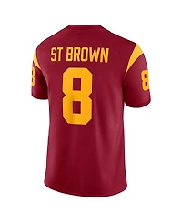 Nike Men's Amon-Ra St. Brown Cardinal Usc Trojans Player Game Jersey