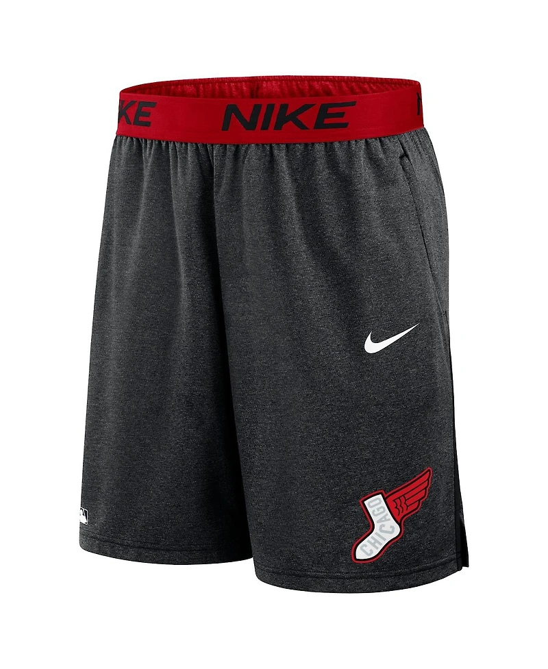Nike Men's Charcoal/Red Chicago White Sox 2025 City Connect Authentic Collection Knit Shorts
