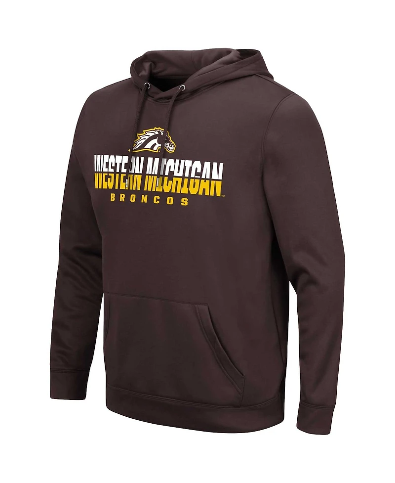Colosseum Men's Brown Western Michigan Broncos Lantern Pullover Hoodie