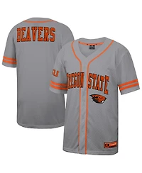 Colosseum Men's Gray Oregon State Beavers Free Spirited Baseball Jersey