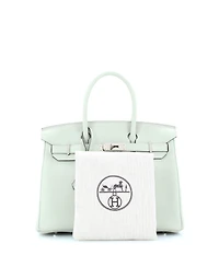 Pre-Owned Hermes Birkin 30 Handbag Grey Togo with Palladium Hardware