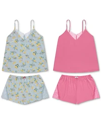 Flora by Nikrooz Women's Stacy 4-Pc. Cami & Shorts Pajamas Set