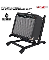 5 Core Amp Stand Heavy Duty Metal Build Adjustable Guitar amplifier Low Profile Folding Collapsible