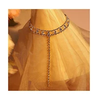 Sohi Silver-Plated Crystal Necklace