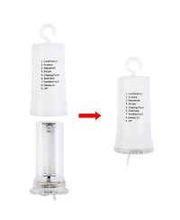 Yescom Patio Umbrella Solar String Light with Remote Control Timer Fit 6-Rib 7/8/9 Ft Outdoor Shade 96 Led Warm White