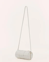 Women's Woven Leather Barrel Bag