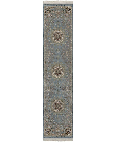 Kenneth Mink Majestic Elegance Tabriz 2'3" x 10' Runner Area Rug