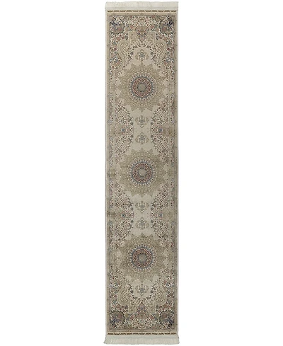 Kenneth Mink Majestic Elegance Tabriz 2'3" x 10' Runner Area Rug