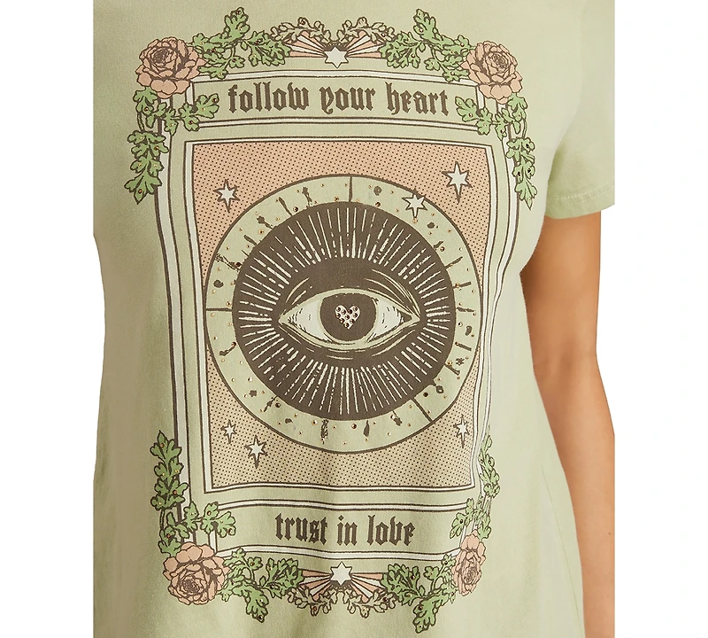 Lucky Brand Women's Follow Your Heart Classic Crewneck T-Shirt