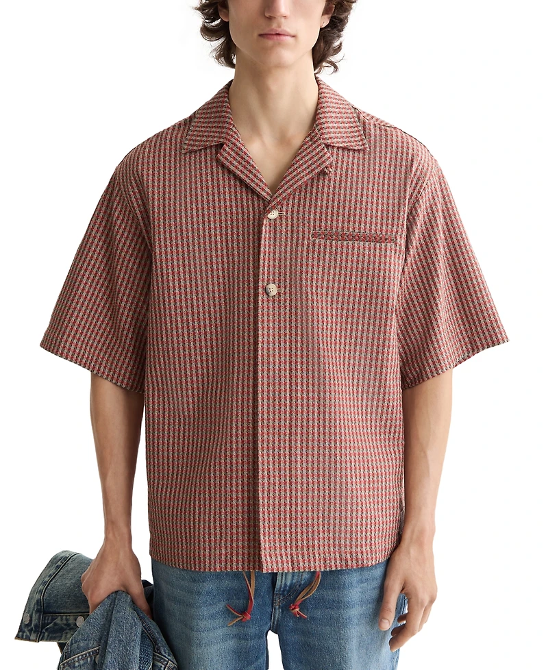 Scotch & Soda Men's Micro-Geo Pocket Shirt