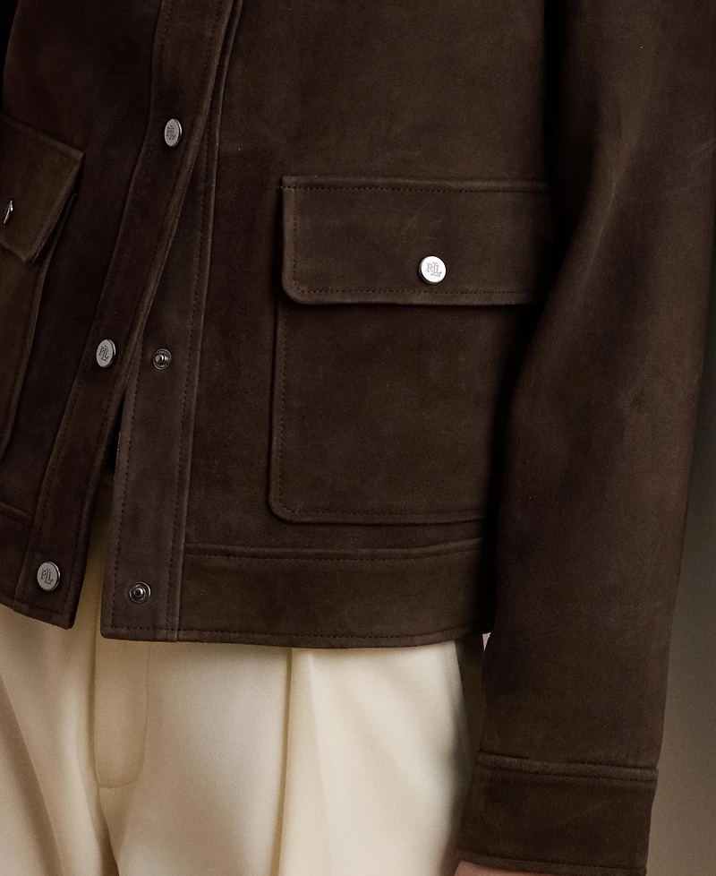 Lauren Ralph Lauren Women's Buttoned Suede Jacket