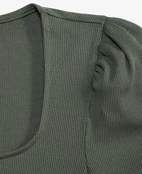 On 34th Women's Square-Neck Puff-Sleeve Top, Exclusively at Macy's