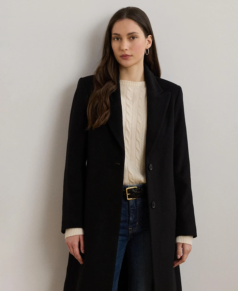 Lauren Ralph Women's Wool-Blend Walker Coat