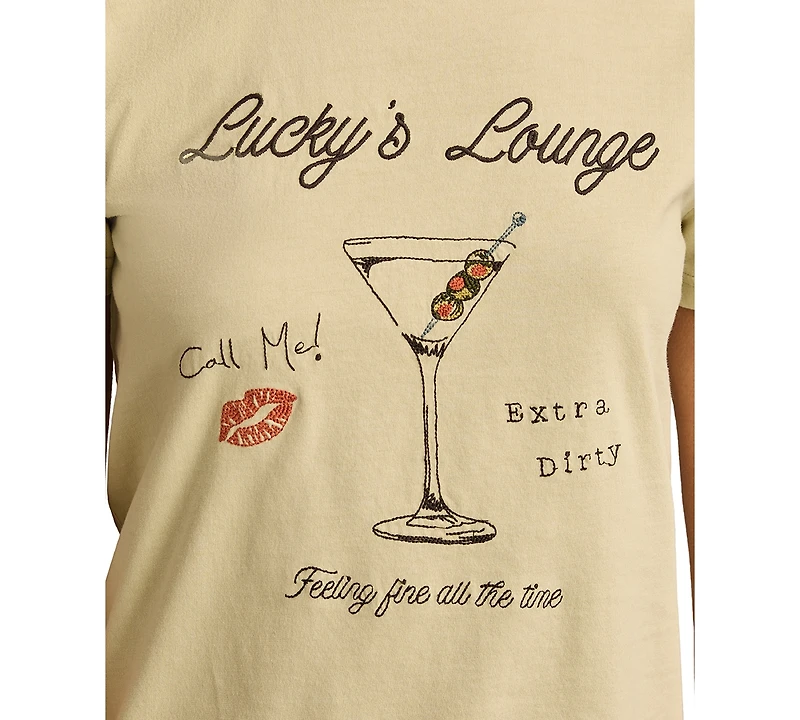 Lucky Brand Women's Lounge Classic Crewneck T-Shirt