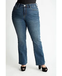 Slink Jeans Plus Denim high rise bootcut 32" inseam