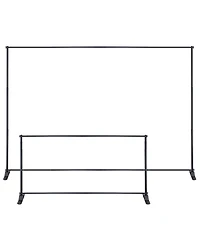 Yescom 10' Telescopic Adjustable Backdrop Stand Trade Show Photo Display Wall Exhibitor