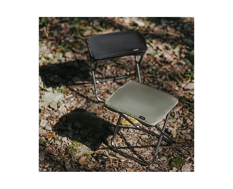 Naturehike, Folding Camping Stool , Portable Mini Camping Chair, Lightweight Aluminium Alloy Chair, Small Backpacking Stool with Thickened Seat Cushio