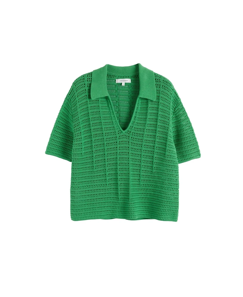 Chinti & Parker Women's Cotton Crochet Shirt