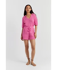 Chinti & Parker Women's Cotton Crochet Shirt