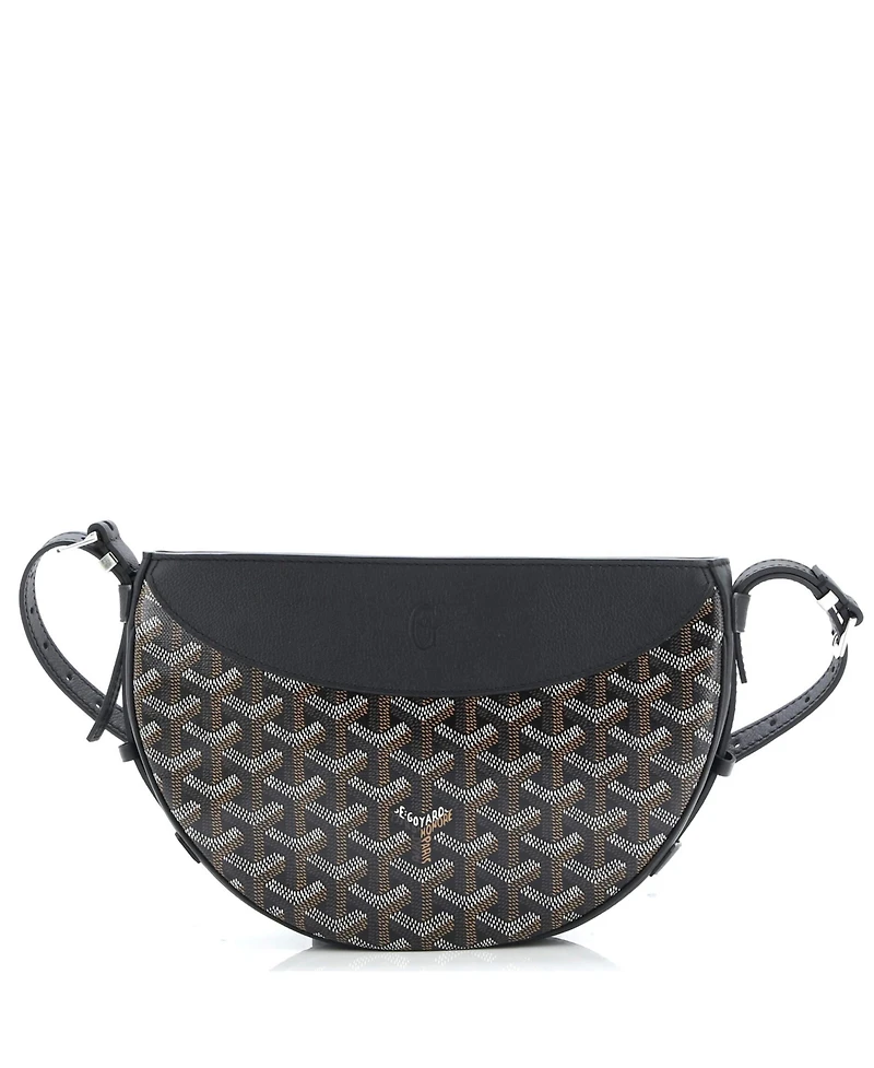 Pre-Owned Goyard Hirondelle Shoulder Bag Coated Canvas and Leather
