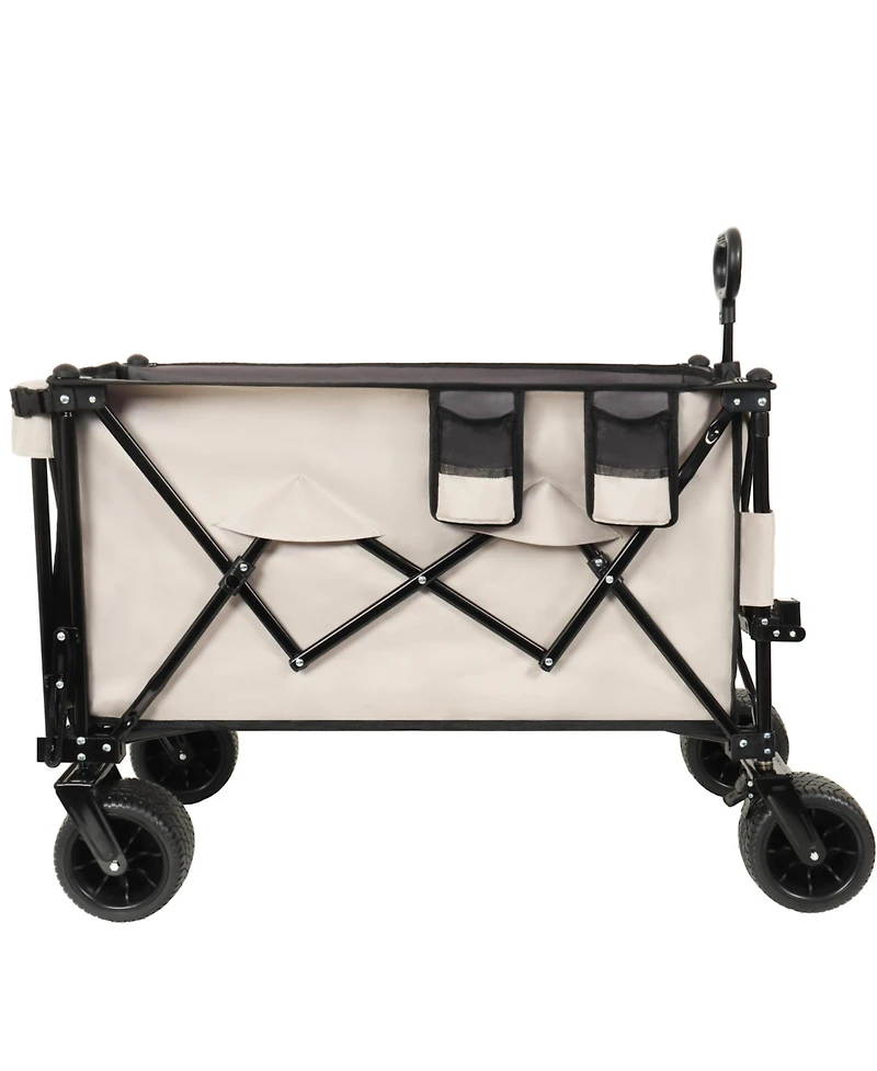 Heavy Duty Foldable Wagon with Extended Tailgate