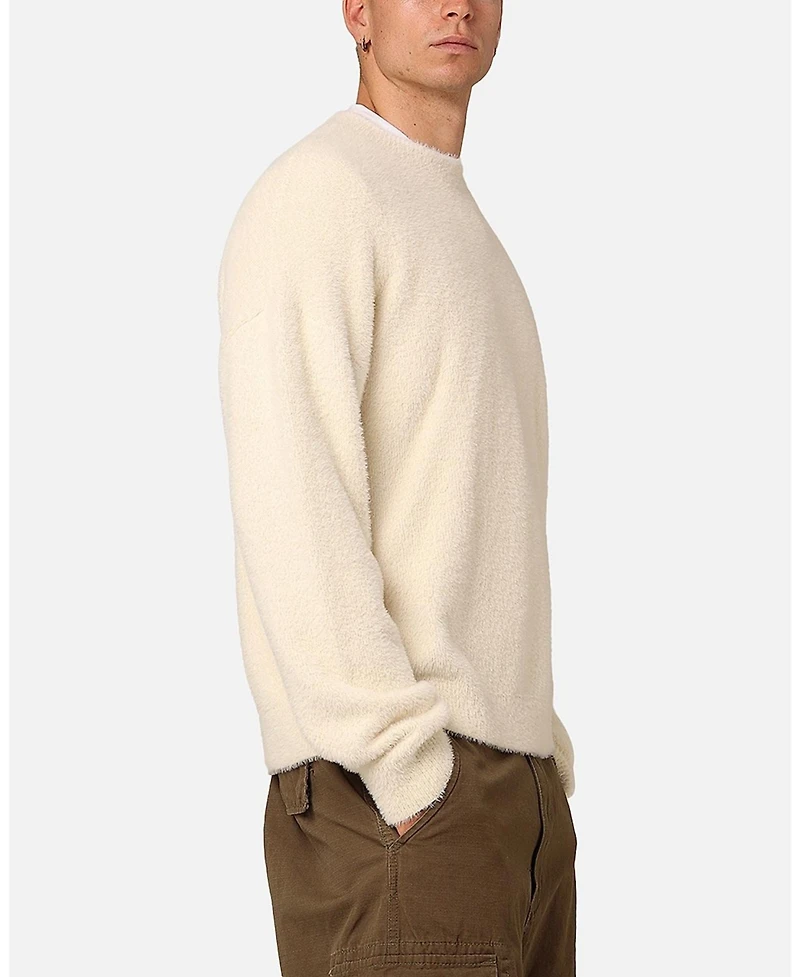 Xxiii Men's Crew Neck Fluffy Sweater