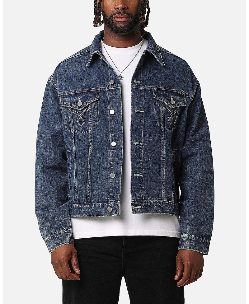 Xxiii Men's Classic Trucker Denim Jacket