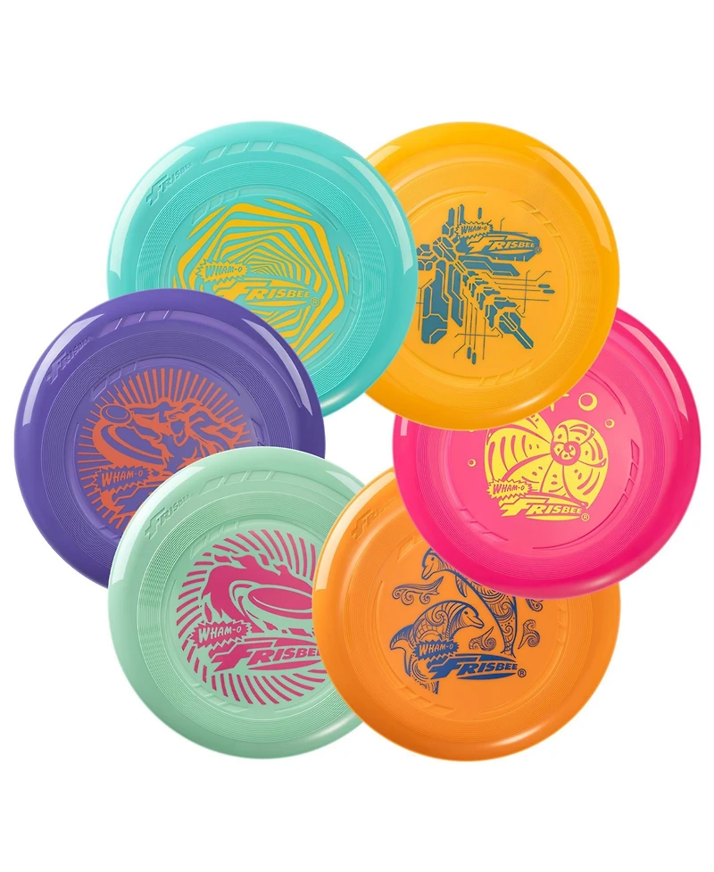 Wham-o Frisbee Go Pack Flying Disc, 9 Inch Lightweight Colorful Toy Set for Beginners Outdoor Game
