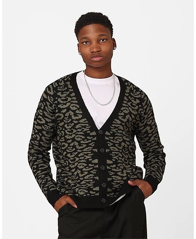 Xxiii Men's Thiago Leopard Cardigan