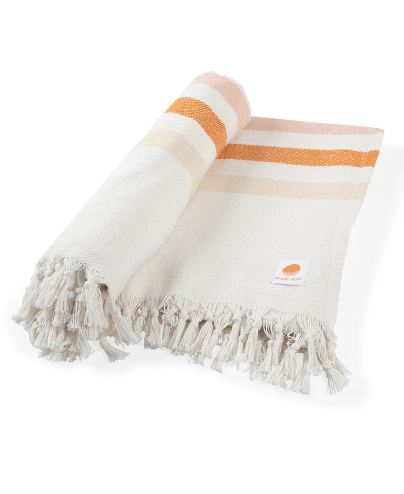 Beach State Oceanside Washable Cotton Beach Blanket, 66" x 80"