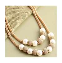 Sohi Gold-Plated Pearl Necklace