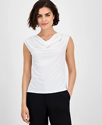 I.n.c. International Concepts Petite Sleeveless Cowlneck Top, Exclusively at Macy's