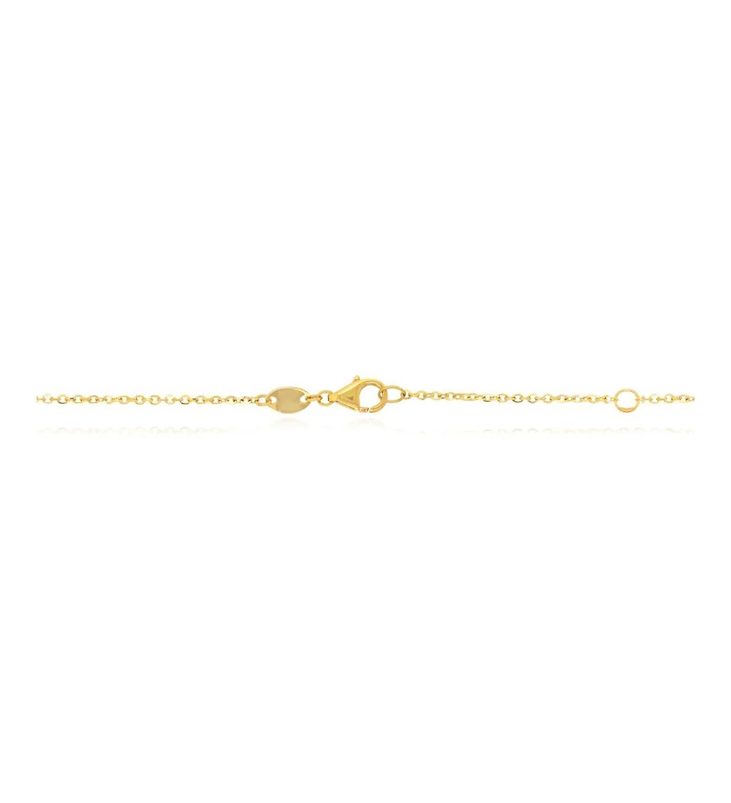 The Lovery Small Lapis Clover Necklace 14K Gold