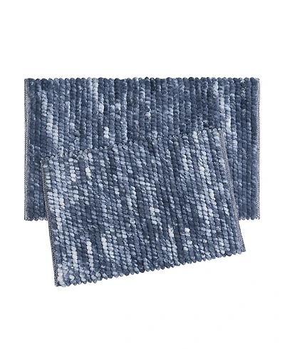 French Connection Space Dye Chunky Chenille 2-Pc. Bath Rug Set