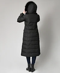 Lauren Ralph Women's Faux-Fur-Trim Maxi Puffer Coat