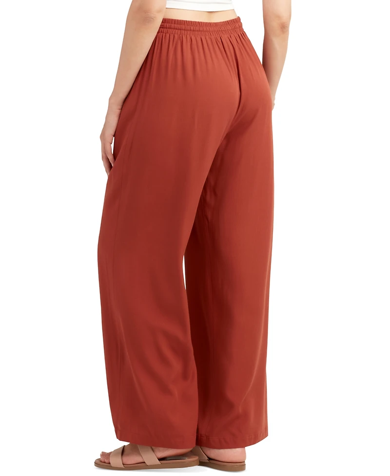 Bcx Juniors' Drawstring-Waist Wide-Leg Pants