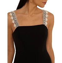Adrianna Women's Sleeveless Square-Neck Midi Dress