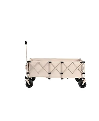 Heavy Duty Foldable Wagon Cart - 220lb Capacity