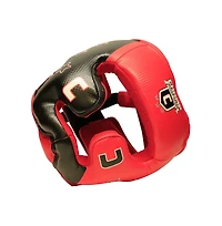 The Champ Boxing Headgear Lightweight, Durable, Adjustable Sparring Gear for Training, Kickboxing, Mma, Muay Thai, Red/Black