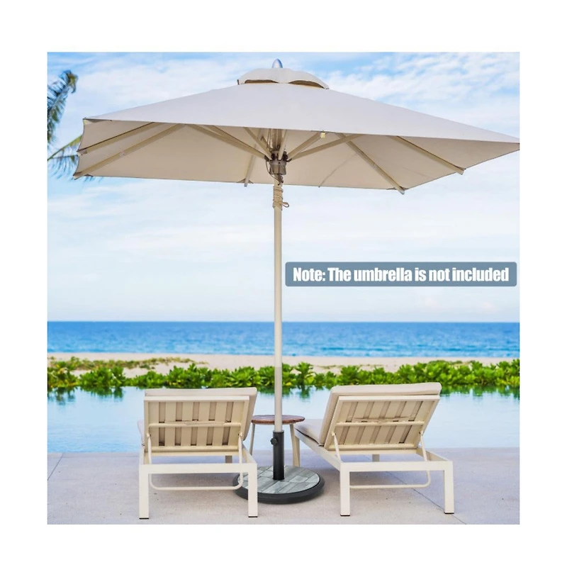 35lbs Umbrella Base with Built-in Cement
