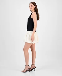 Rachel Roy Women's Lindy Mixed-Media Mini Dress