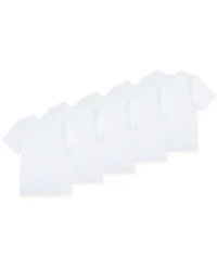 Polo Ralph Lauren Big Boys Crewneck Undershirts, 5 Pack